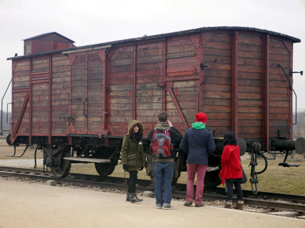 Cattle wagon at Auschwitz II