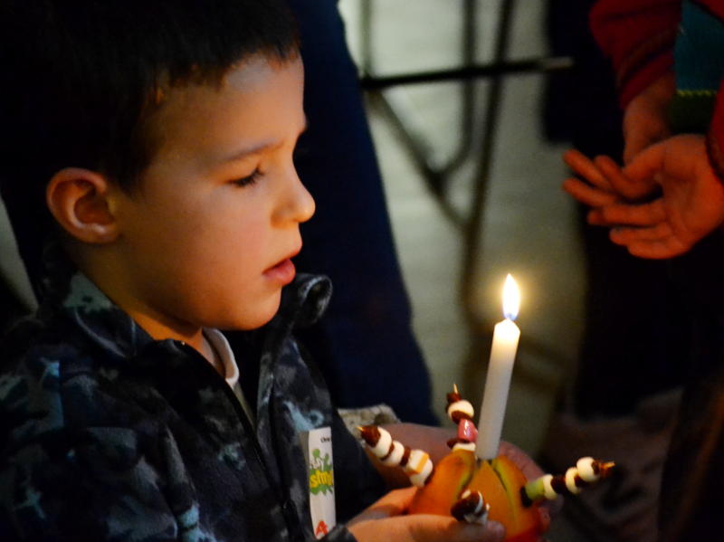 A Christingle celebration at Christ Church