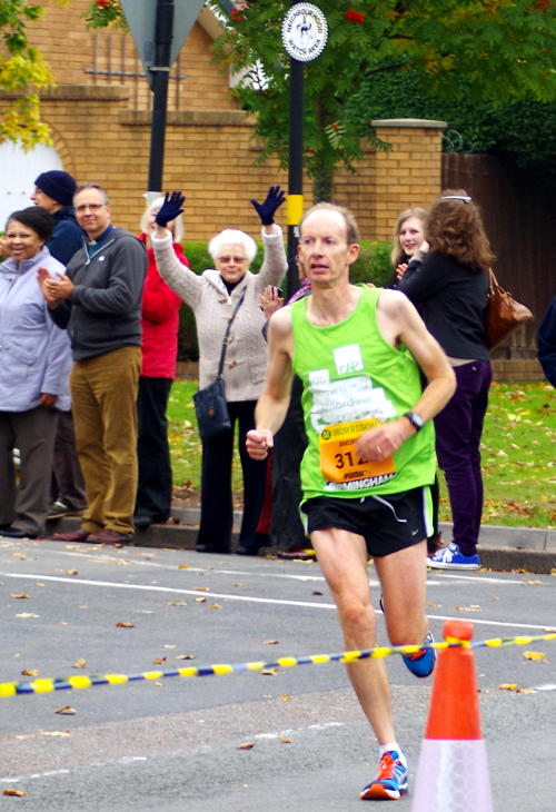 Andy turns the corner into Pershore Road