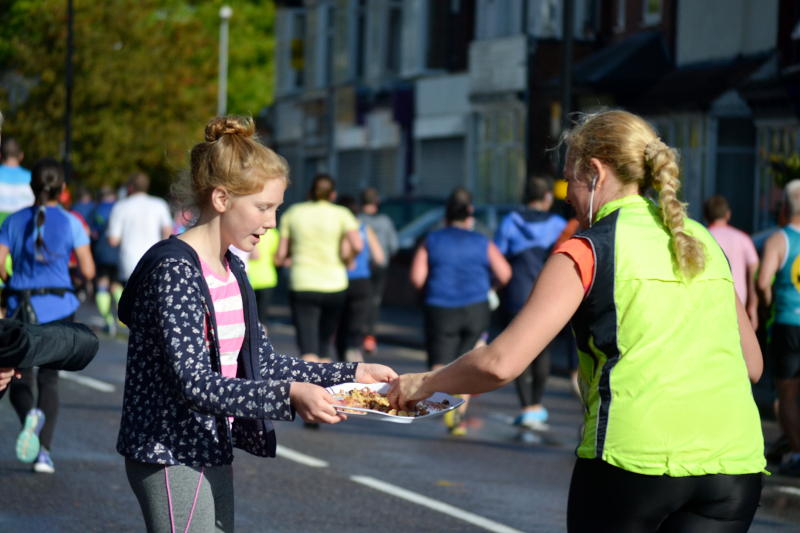 Food for a passing runner