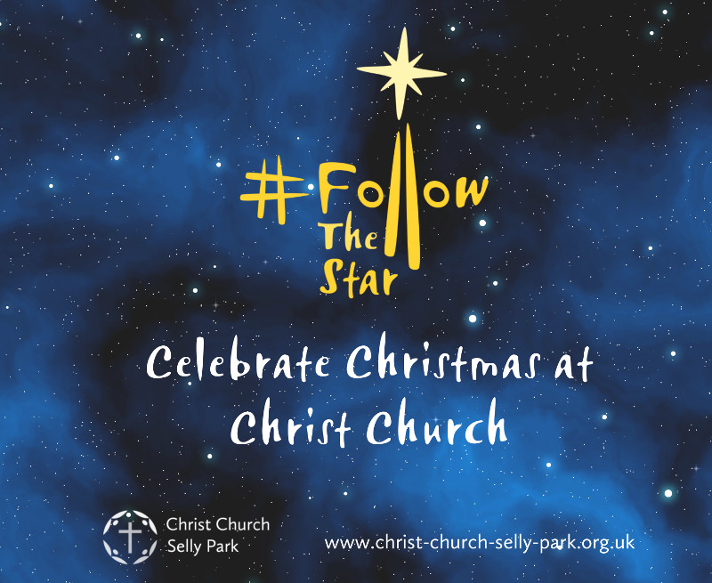 Christ Church banner for Christmas 2018